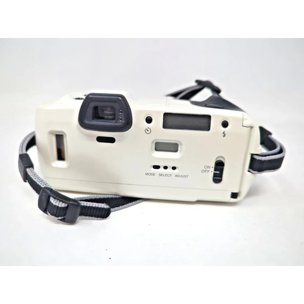 Rare White Minolta Freedom Zoom 105i APZ Quartz Date 35mm Film Camera
